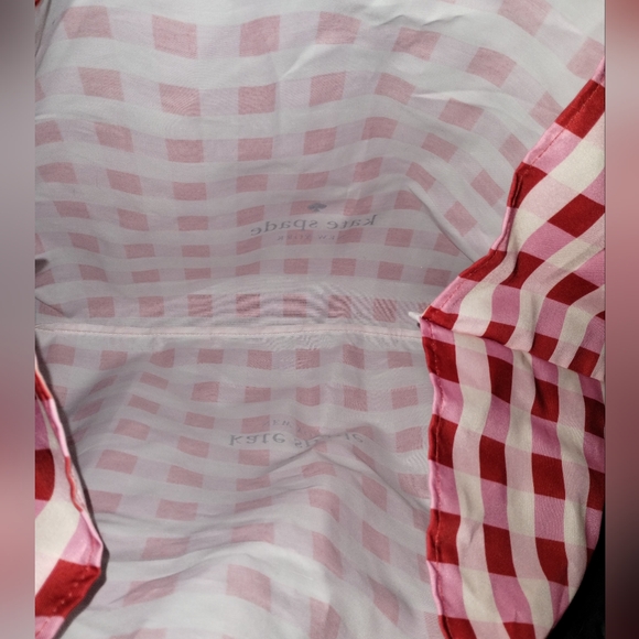 Kate Spade gingham tote with double handles - Picture 6 of 13